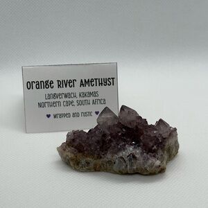 Raw Crystal Specimen! Orange River Amethyst - Stunning!